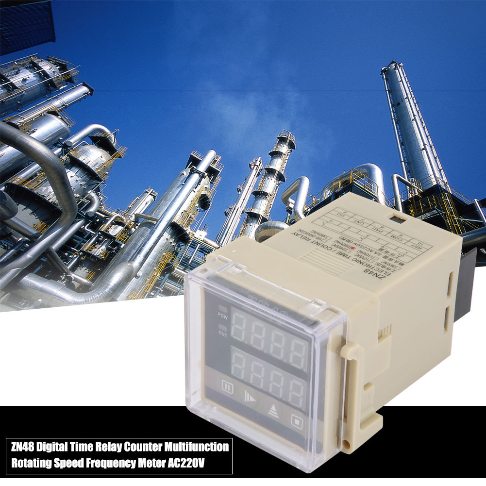 Zn48 Digitaler Zeitrelais-zähler Multifunktions-drehzahl-frequenzmesser Ac220v