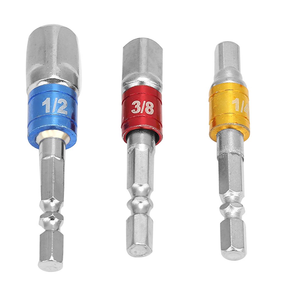 Adapter Für Verlängerungsstange Aus Chrom-vanadium-stahl, 1/4'', 3/8'', 1/2'' Sechskantschaft Auf Vierkant
