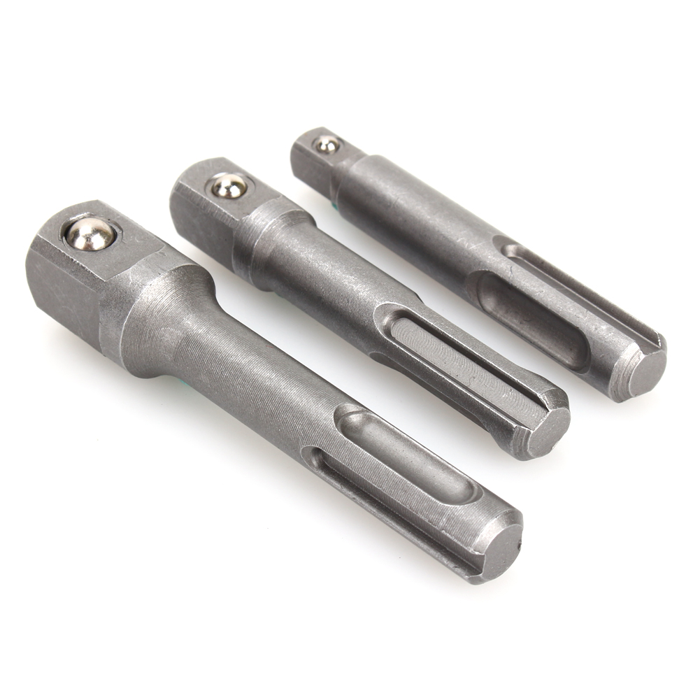 3-teiliges Set Schlagbohrer Mit Sds-plus-steckschlüsseladapter 1/4", 3/8", 1/2".