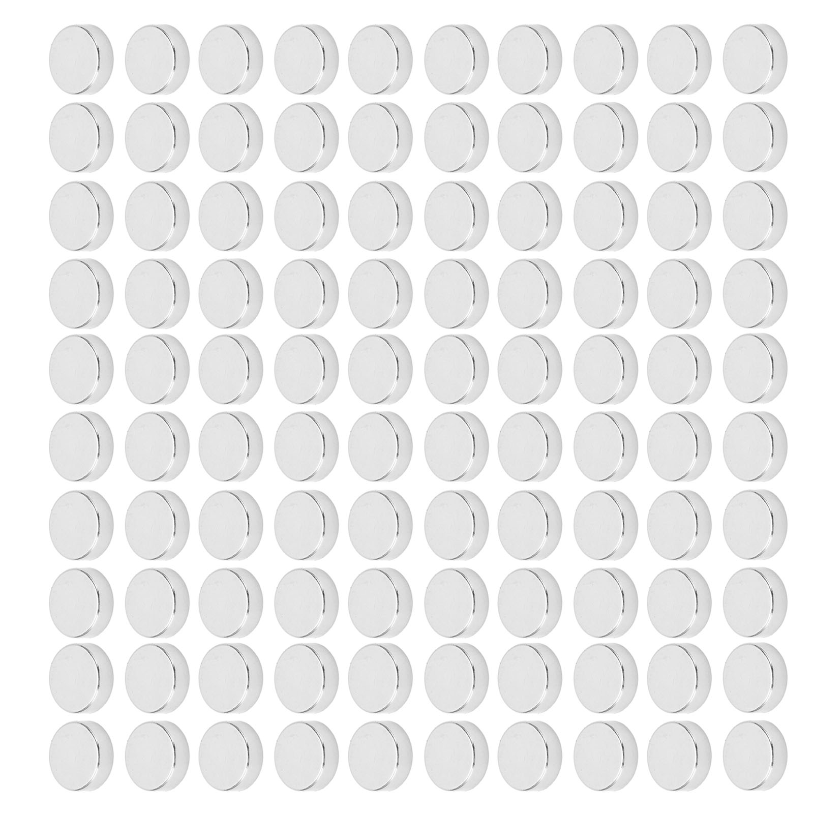 100 Stück Neodym-scheibenmagnete, Hochbelastbar, Starke Magnetkraft, Multifunktional, Kleine Runde Magnete Für Kühlschrank, Whiteboard