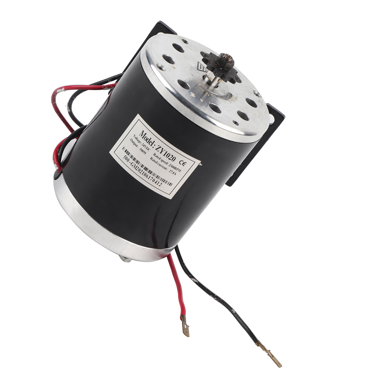 500w Dc 24v Elektromotor Mit Bürsten Und Halterung Für Diy Elektroroller, Elektrofahrrad Und Gokart