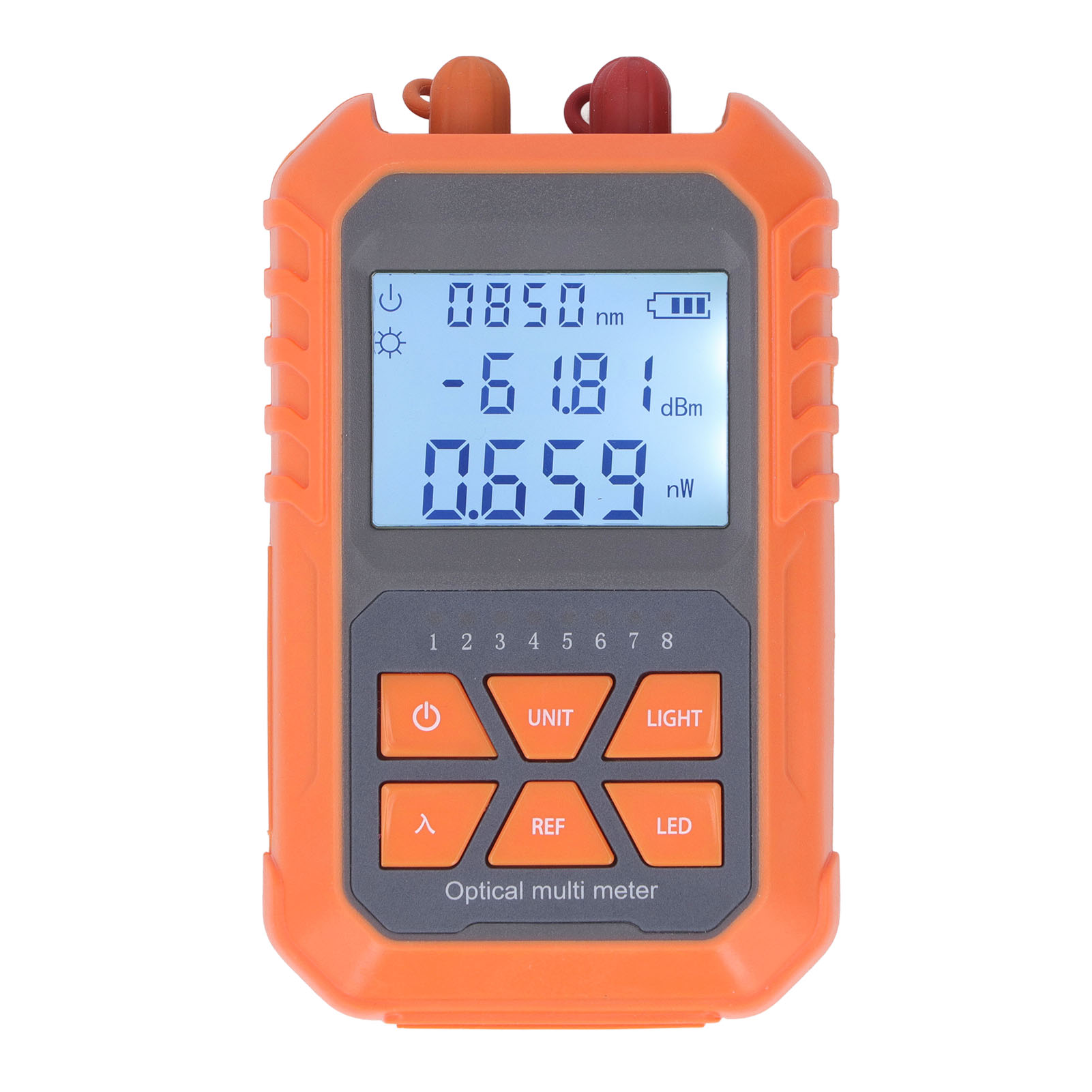 Optisches Multimeter, Tragbar, Mini, Wiederaufladbar, Strom-lwl-kabeltester -70 Bis +6 Dbm, 5 Km, Visuelle Fehlerortung