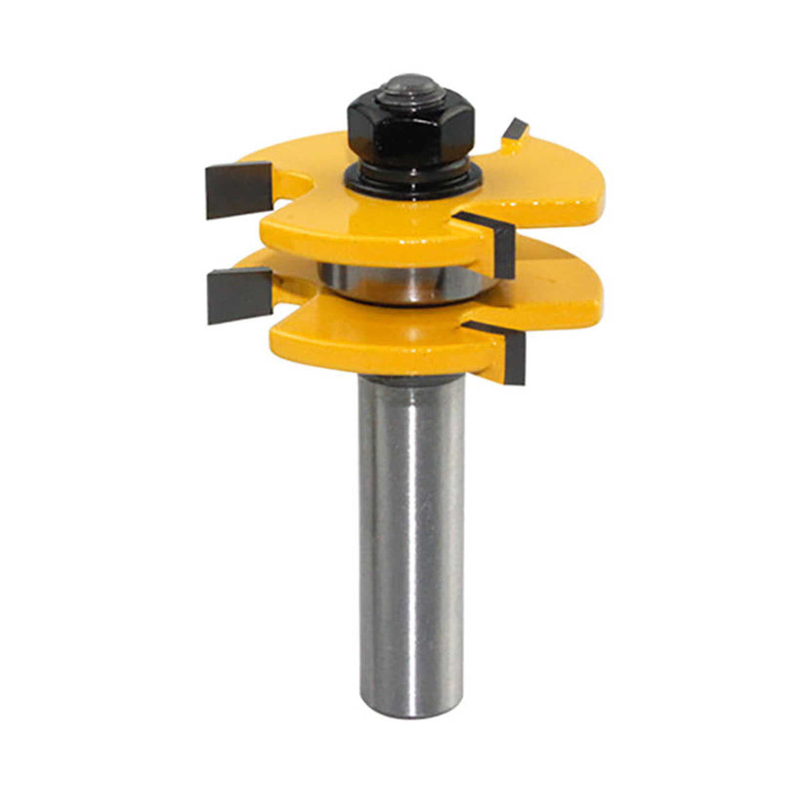 3-teiliges Nutfräser-set, 1/2"-schaft, 3 Zähne, Wolframstahllegierung, T-förmiger Holzfräser Für Die Holzbearbeitung