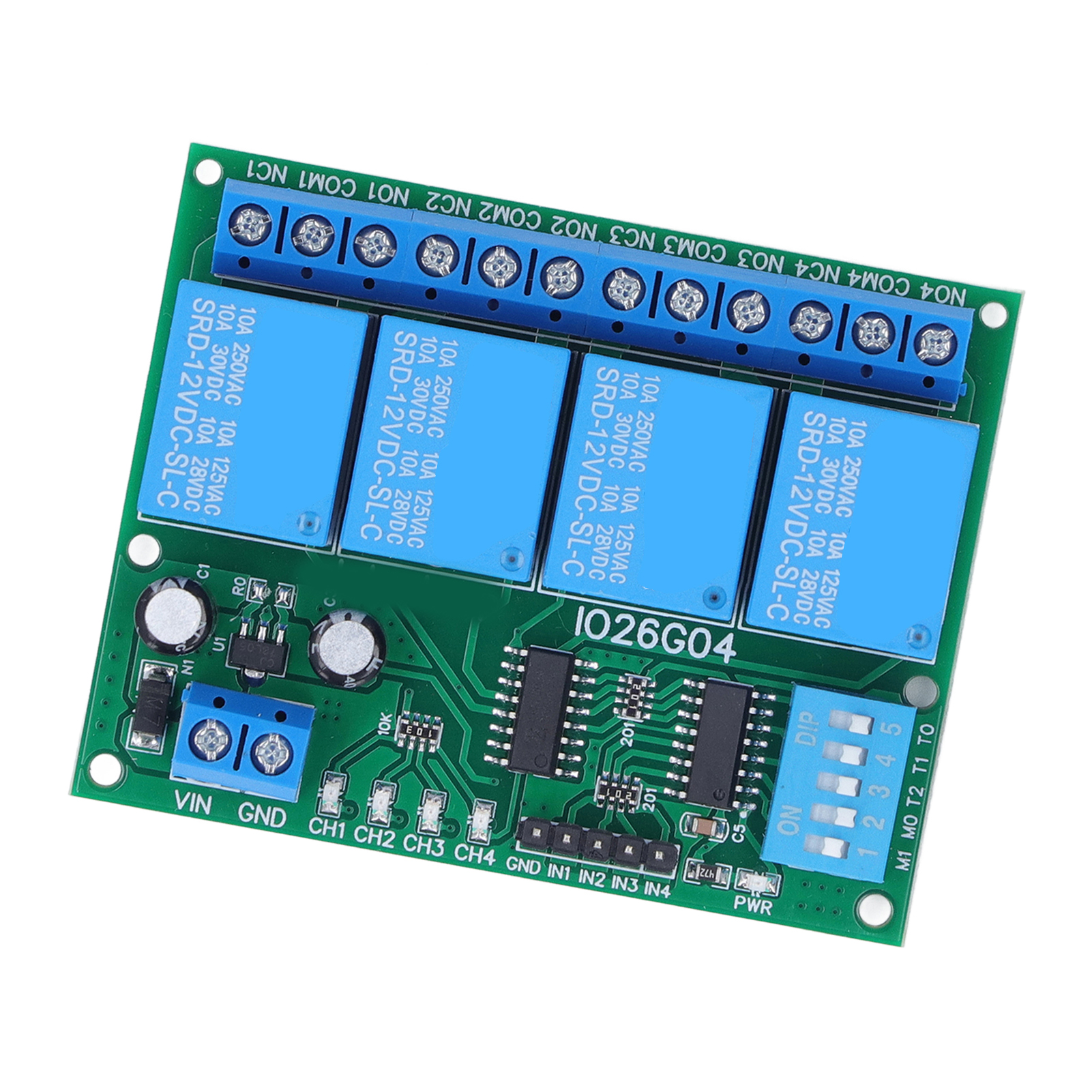 Relaismodul 4-kanal-steuerplatine Schalterregler Dc 12v Zubehör Für Elektronik