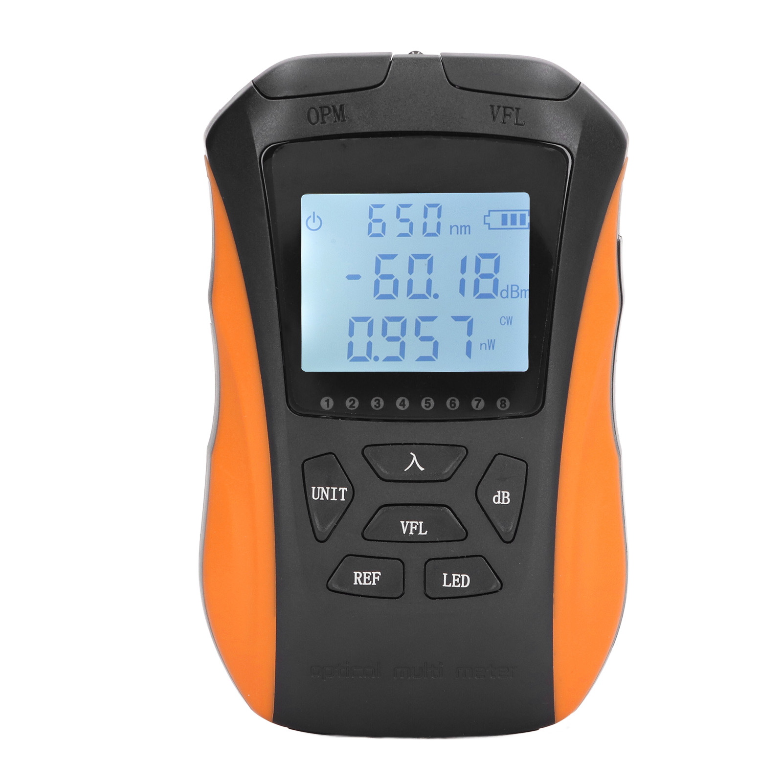 Optisches Leistungsmessgerät 5km 4 In1 ‐70 Bis +6dbm Tragbares Glasfaser-leistungsmessgerät Mit Universeller Schnittstelle Fasertester