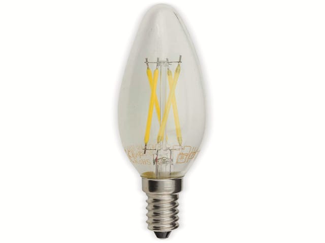 Optonica - LED-Lampe 1470 Fil, E14, C35, eek f, 4 w, 400 lm, 6000 k