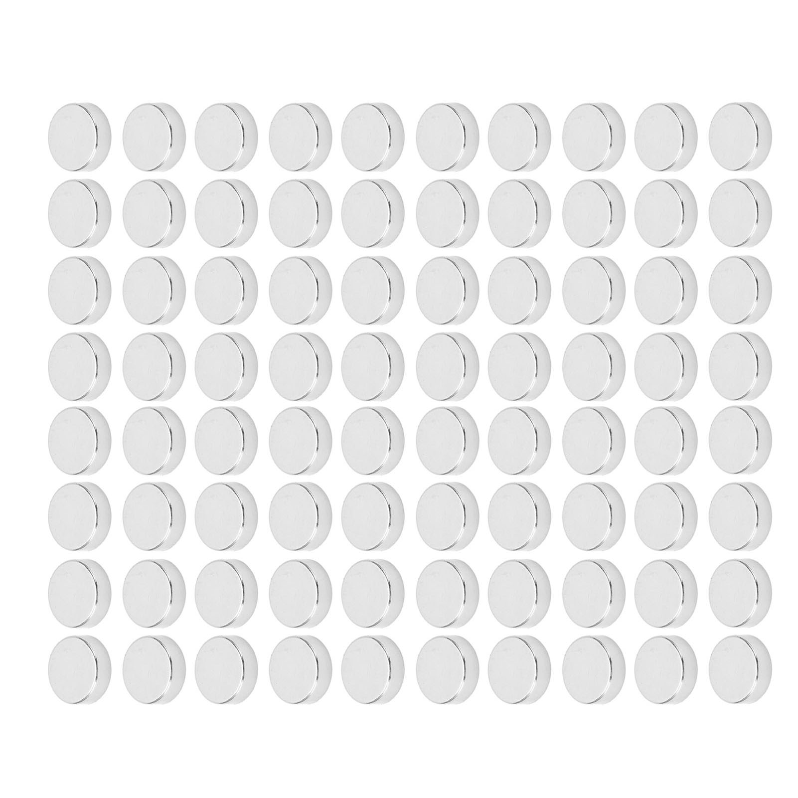 80 Runde Neodym-magnete, Hochbelastbar, Starke Magnetkraft, Glänzend, Hell, Klein, Für Zuhause Und Schule