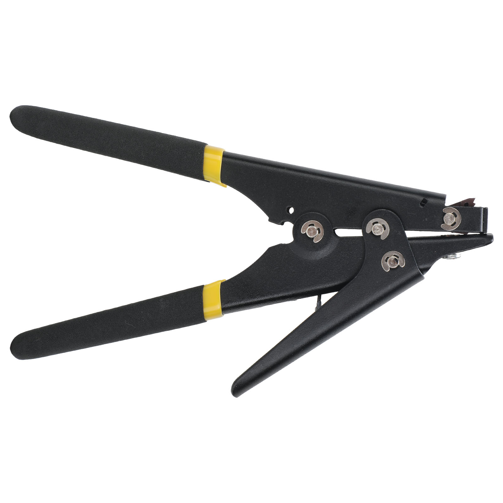 Tragbare Kabelbinderpistole Aus Nylon, Einstellbare Spannung, Befestigungs- Und Schneidewerkzeug Für Kabelbinder Aus Kunststoff, Schwarz