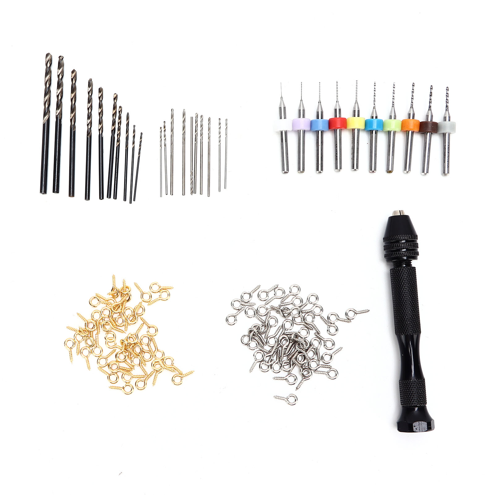 131-teiliges Handbohrer-set Aus Aluminiumlegierung, Hochgeschwindigkeitsstahl, Mikro-spiralbohrer Für Die Bearbeitung