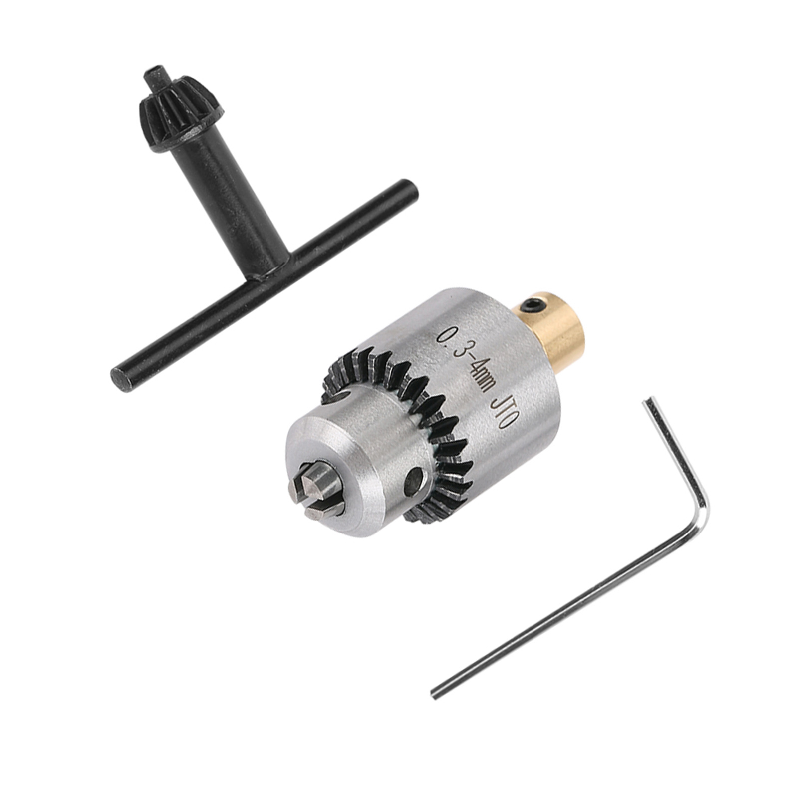 Mikro-0,3–4 Mm Jto-kegelbohrfutter Mit Spannschlüssel Und Bohrfutterschlüssel Für Drehbank Und Elektrische Bohrmaschine