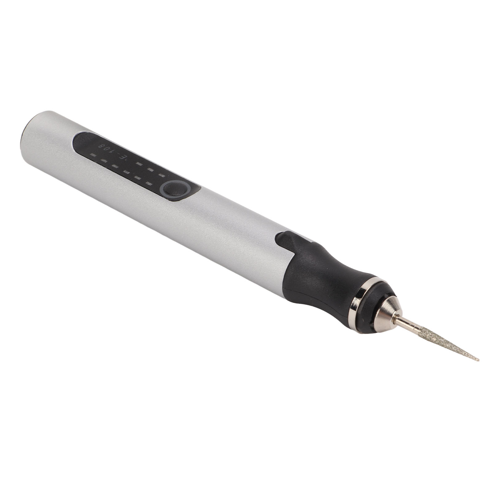 Elektrischer Gravierstift Aus Aluminiumlegierung, Silberfarben, Mini-mikrogravierer Mit Intelligentem Überlastungsschutzchip