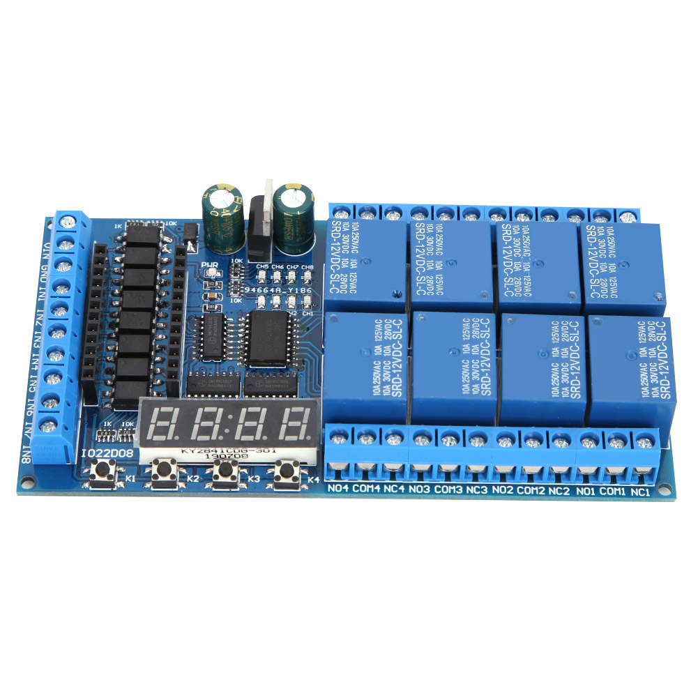 Dc 12v 8-kanal Pro Mini Plc Relais-shield-modul Verzögerungs-timer-schaltplatine Für Arduino 8-kanal Pro Mini Plc Relaisplatine