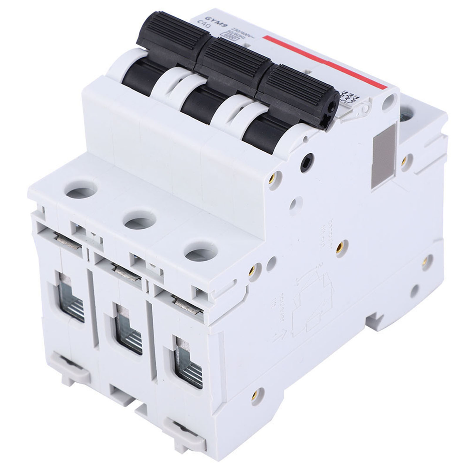 Gym9-c65 Leitungsschutzschalter 3-polig 230/400 V Ac 50/60 Hz Ip20 Fehlerstromschutzschalter 40 A