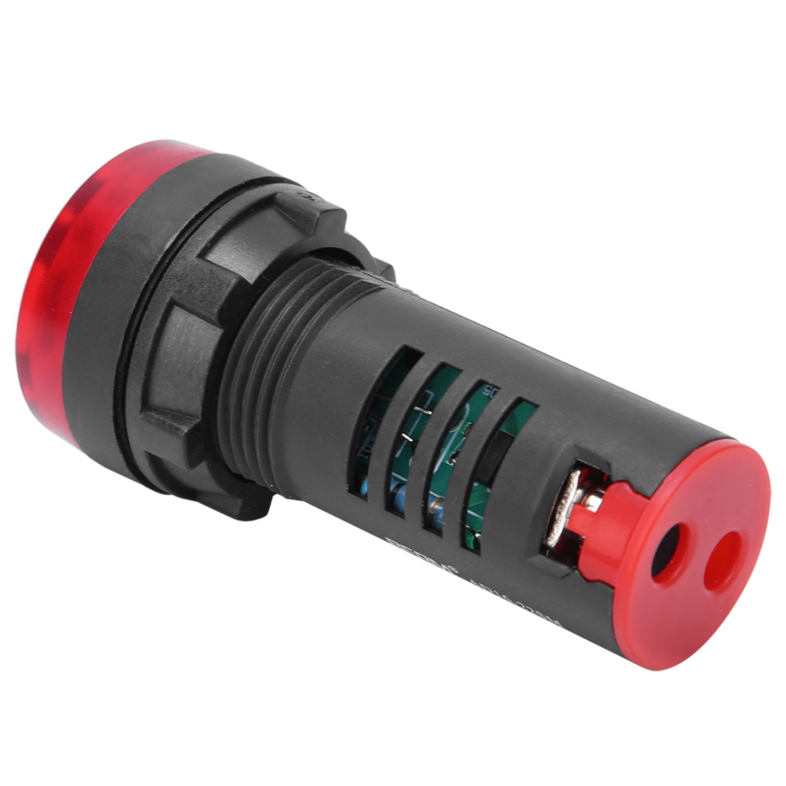 10 Stück Berm® Led-summer Ad16‐22sm Rote Blinklicht-alarmanzeigelampe Mit Summer Ac/dc12v