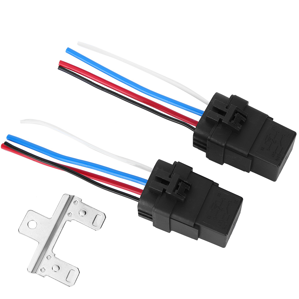 1 Set 12v Dc 40a 4-pin Kfz-relaiskabel Wasserdicht Integrierte Kfz-buchse