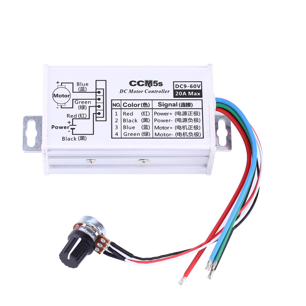 Dc 9-60v 20a Motor-drehzahlregler-treiber Pwm Hohe Qualität