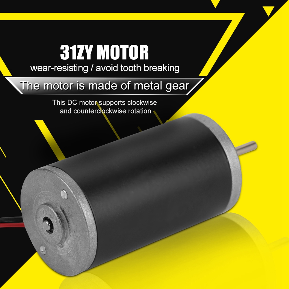 31zy Permanentmagnet-gleichstrommotor Mit Kohlebürsten, Rechts-/linkslauf (24 V, 5000 U/min)
