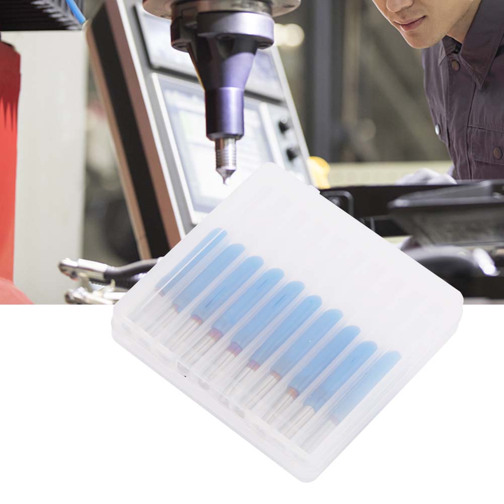 Cnc-fräser Aus Wolframstahl, Blau Plattiert, 3,175 Zoll (30°), Holzgravurmesser-set (0,8 Mm)