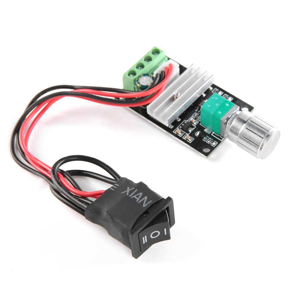 Dc 6-28v 3a Pwm Dc-regler Drehzahlregler Für Elektromotoren Mit Schaltfunktion