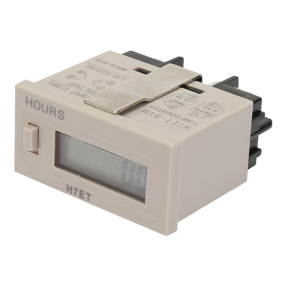 Ac 110-220v H7et Bvm Digitaler Elektrischer Zähler Mit 6-stelliger Lcd-anzeige (0,0 Stunden)