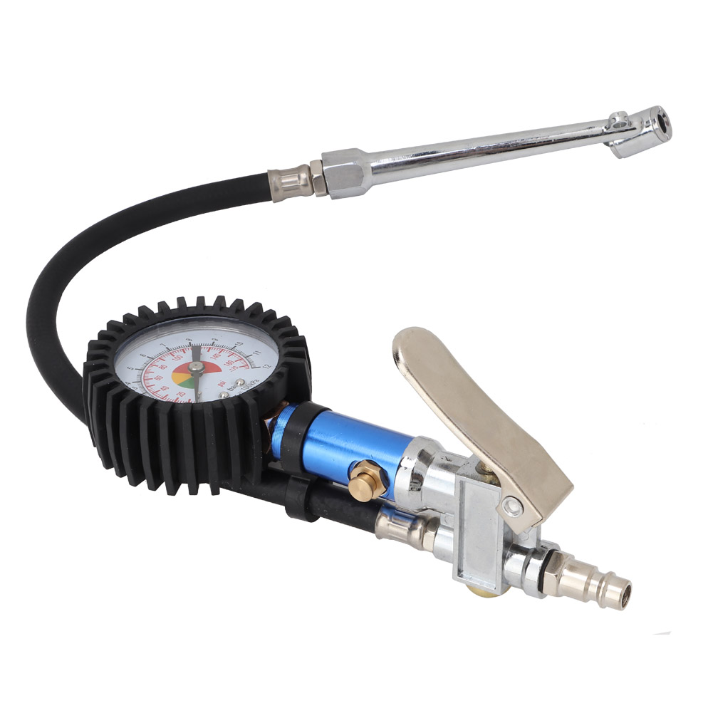 12-bar-reifenfüller Mit Selbstklemmung, Manometer Und Schnellkupplung