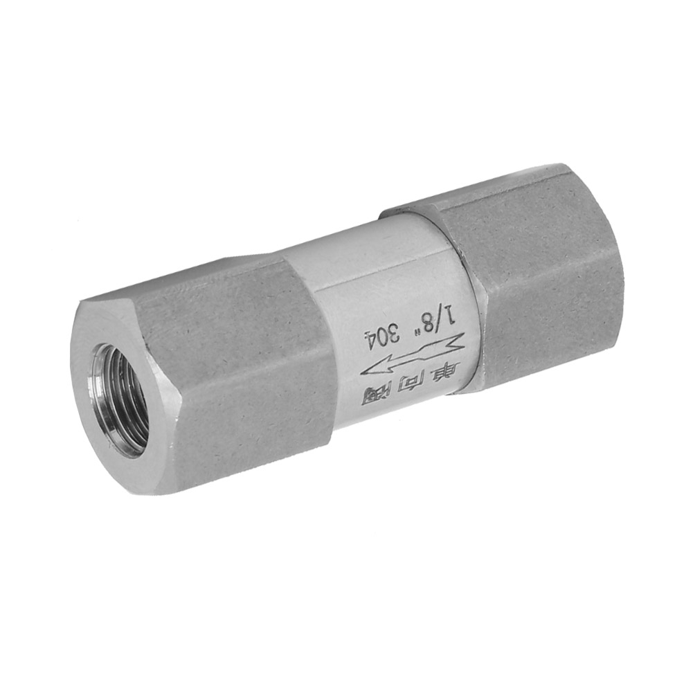 Sechskant-rückschlagventil Aus Edelstahl 304, Hochtemperatur- Und Druckbeständig (1/8 Zoll Bspp)