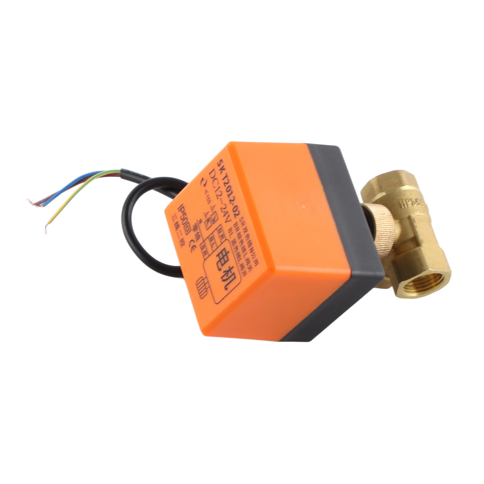 12–24 V Dc 2-wege-kugelhahn Aus Messing Mit 3-adrigem Motorantrieb, Elektrisch, Dn32 G1-1/4