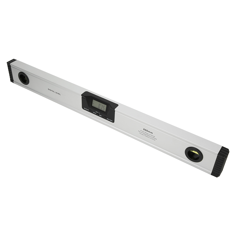 Digitale 600-mm-laserwasserwaage Mit Hintergrundbeleuchtung, Horizontaler Und Vertikaler Libelle Sowie Magnetischer Wasserwaage
