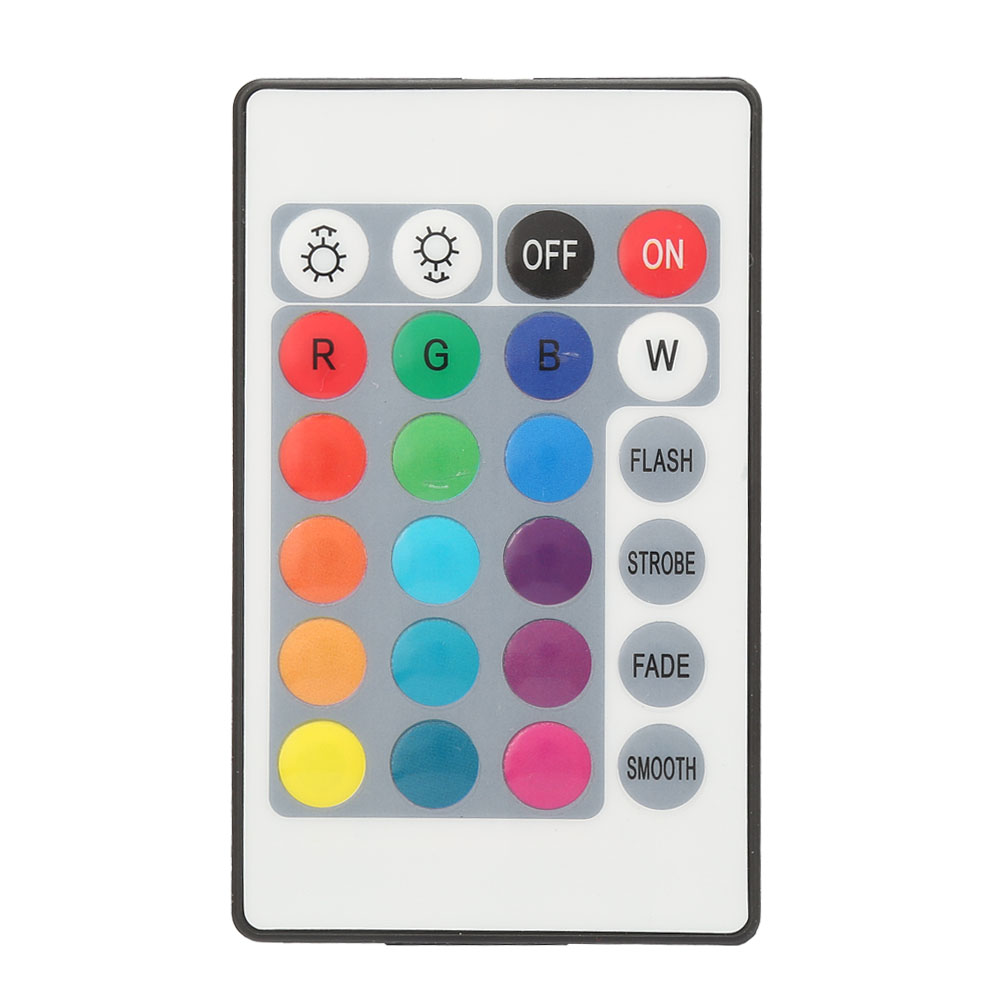 5-24v 24-tasten Rgb-led-lichtleiste Mit Drahtloser Fernbedienung, Usb 6a Lampeneffekt-ir-controller (0,5 M)