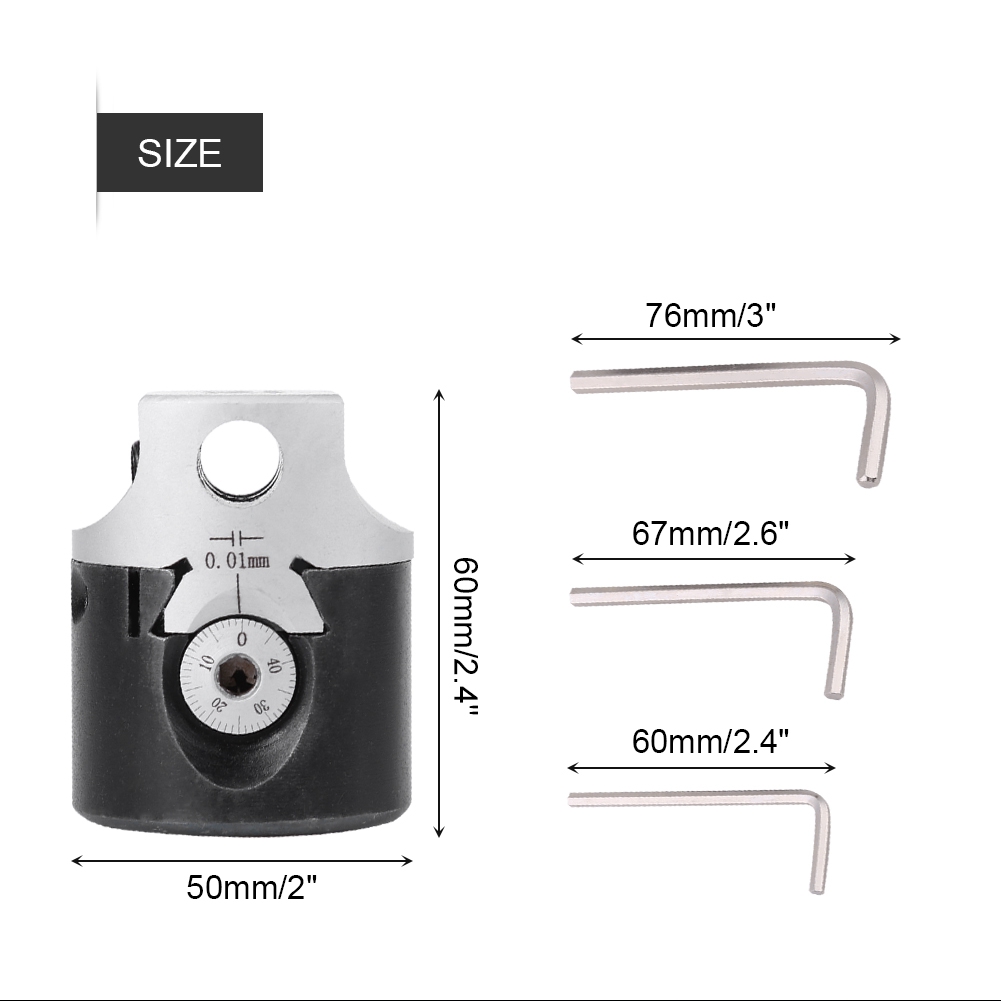 2 Zoll 50 Mm F1 Typ Bohrkopf 12 Mm Drehbank-bohrstangen-fräshalter Für Mt2 Mt3 R8 Schaft