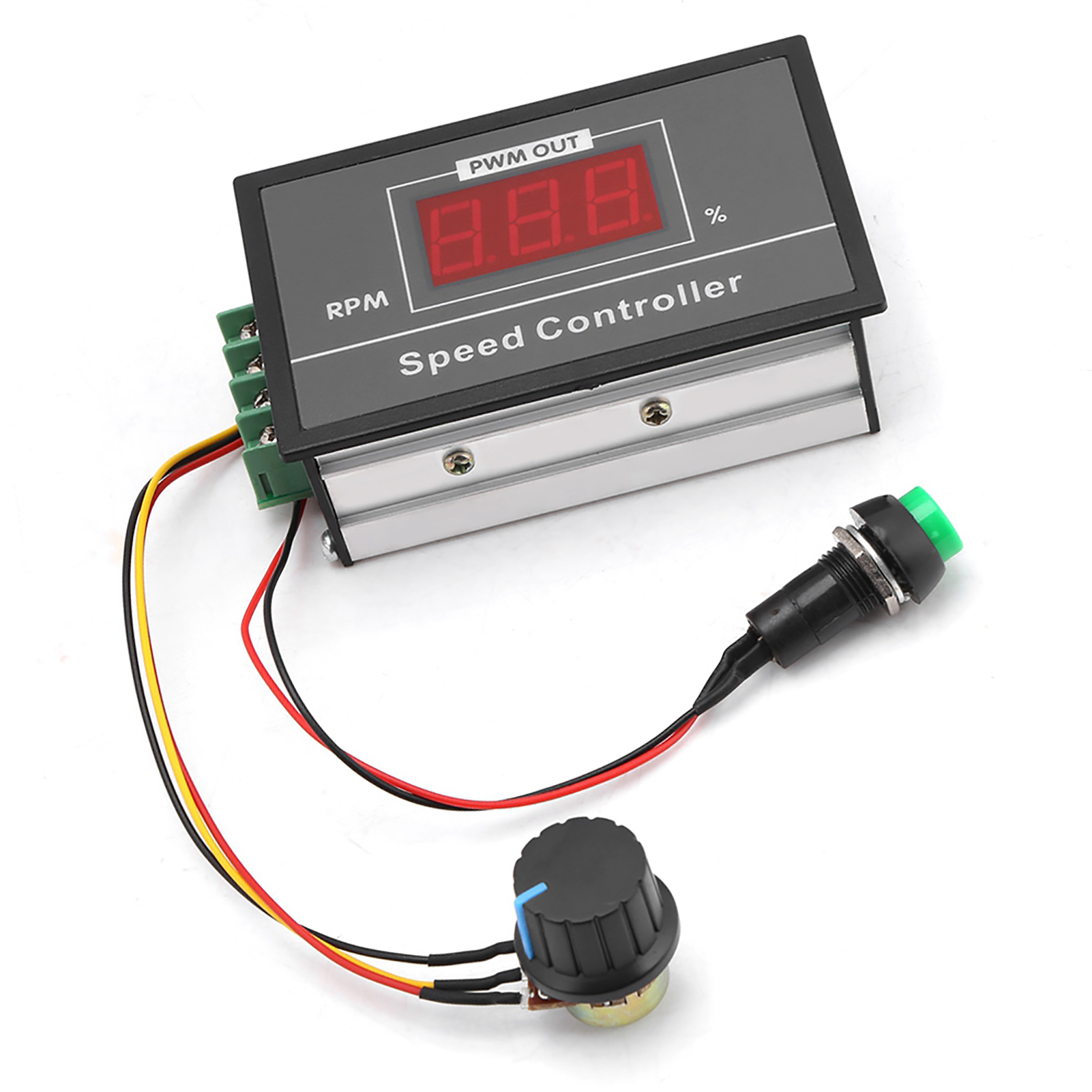 Dc 6–60 V, 12 V, 24 V, 36 V, 48 V, 30 A Pwm-gleichstrommotor-drehzahlregler Mit Start-stopp-schalter