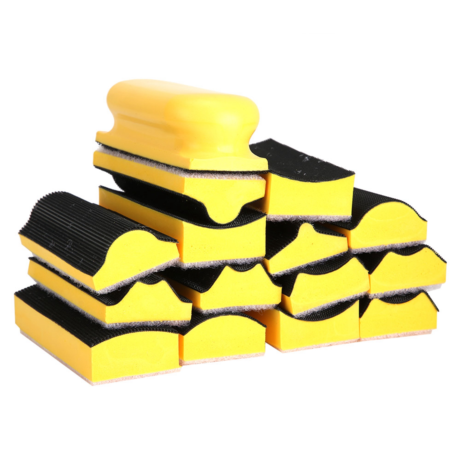 16-teiliges Set Handschleifklötze, Schleifpad-basis Für Klett-schleifpapier