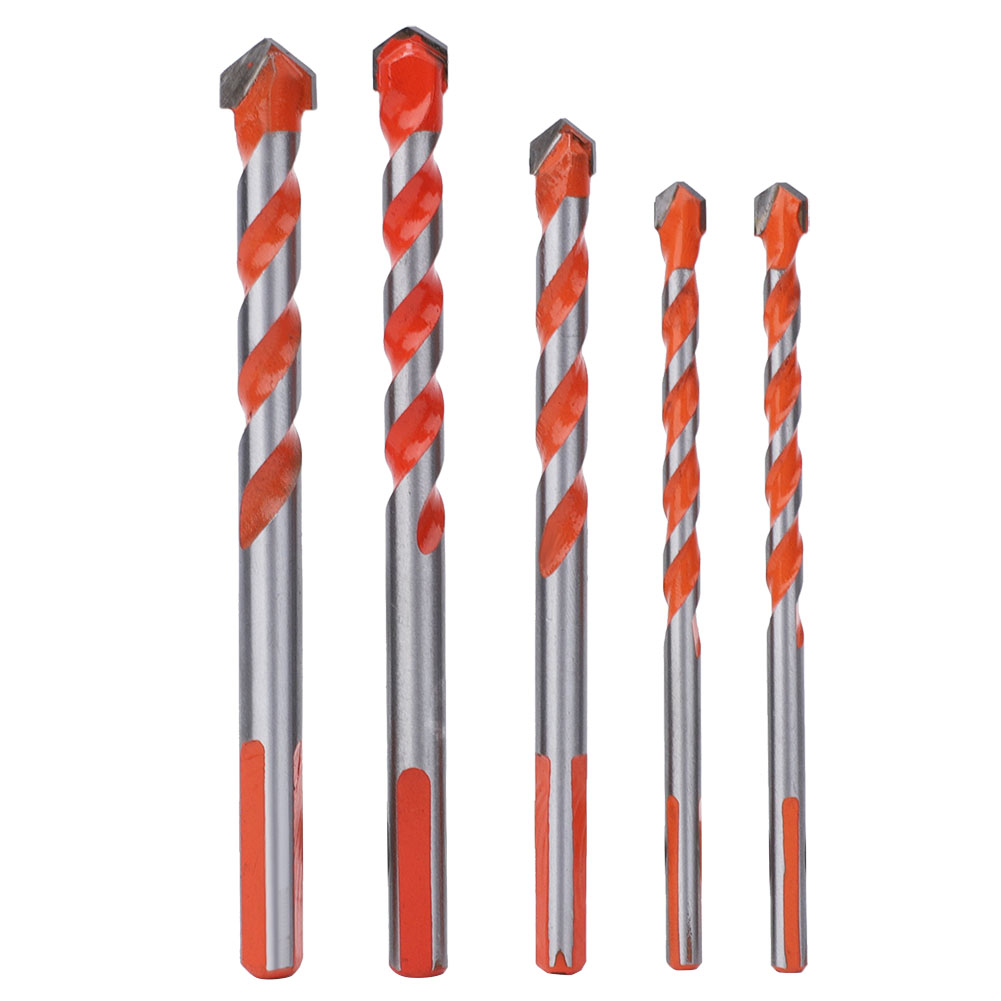 5-teiliges Set Bohrer Mit Hochverschleißfestem Legierungskopf Für Holz- Und Wandlöcher Mit 6–12 Mm Durchmesser
