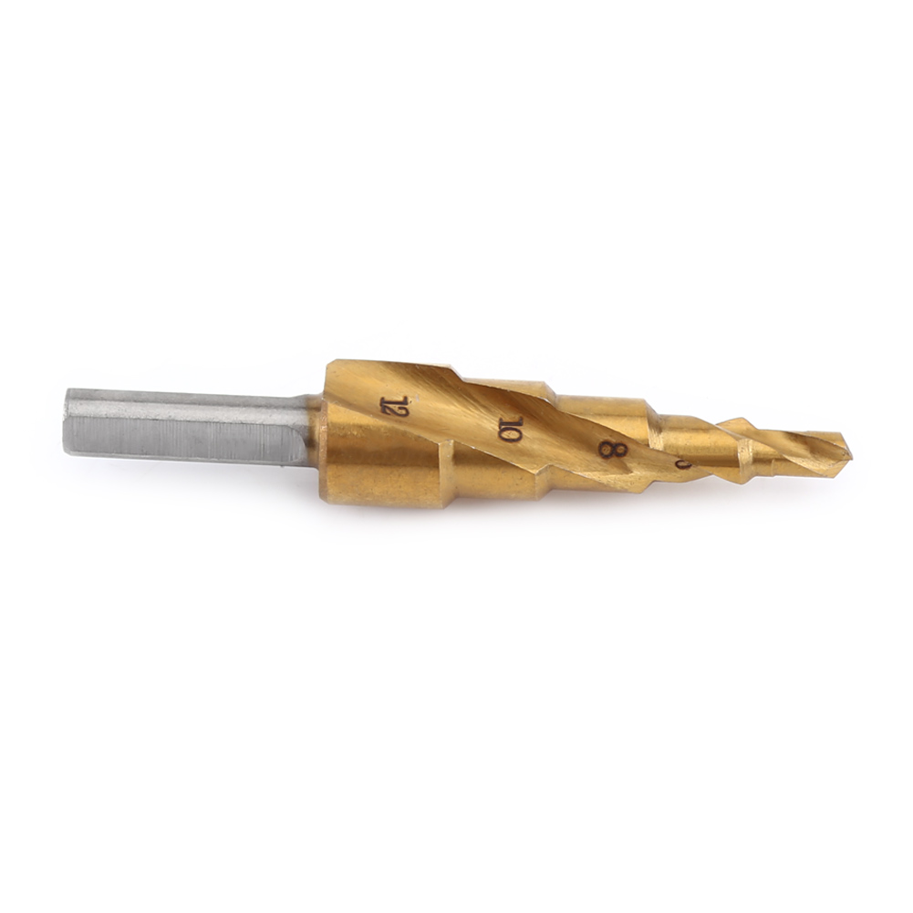 Stück Hss-stufenbohrer 4 Mm–12 Mm, Spiralnut, Dreieckschaft