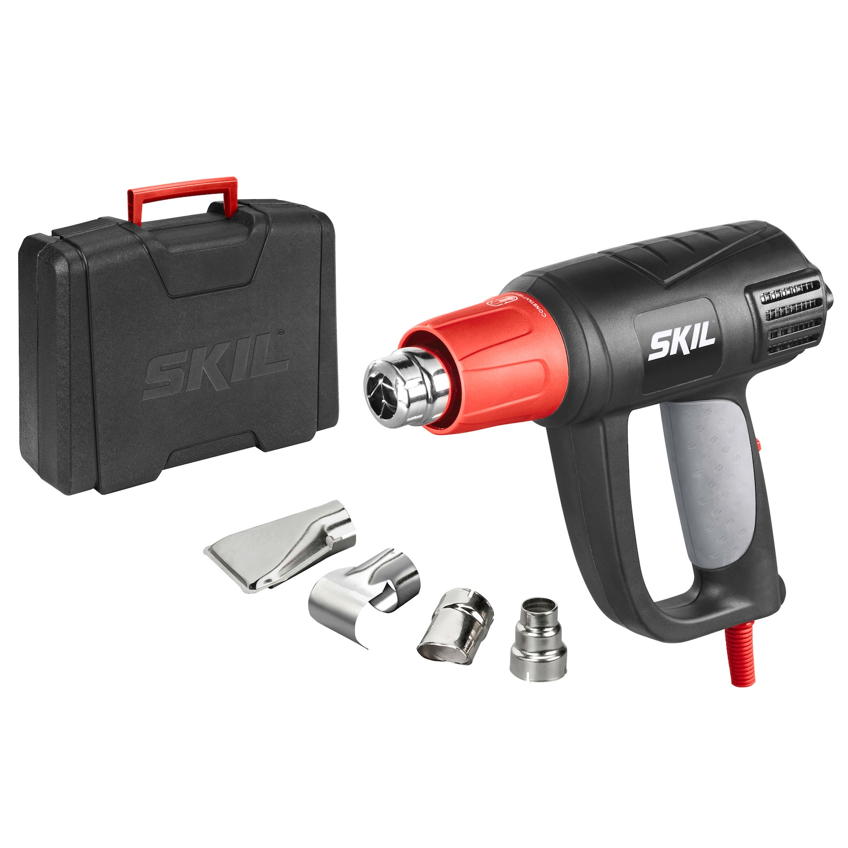 Skil - Heißluftgebläse 8004 aa, Heißluftpistole 2000 w, inkl. Düsen + Koffer