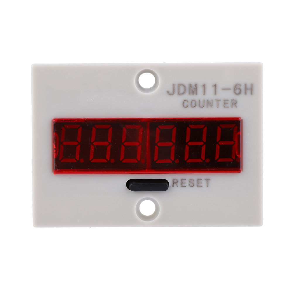 Jdm11-6h Elektronischer Zähler, 6-stellig, Led-digitalanzeige, Zählerrelais, Messumformer, Zählleistung Ac 110 V
