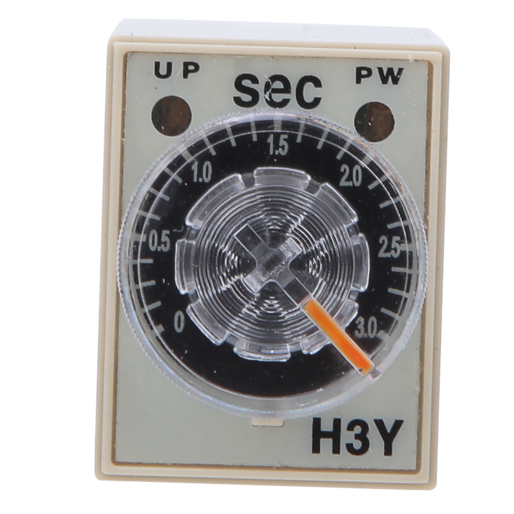 Zeitrelais 8-polig H3y-2, Einstellbares Transparentes Drehrad, Haushaltsgeräte, Elektromaterial, 0-3s, 220 V Ac