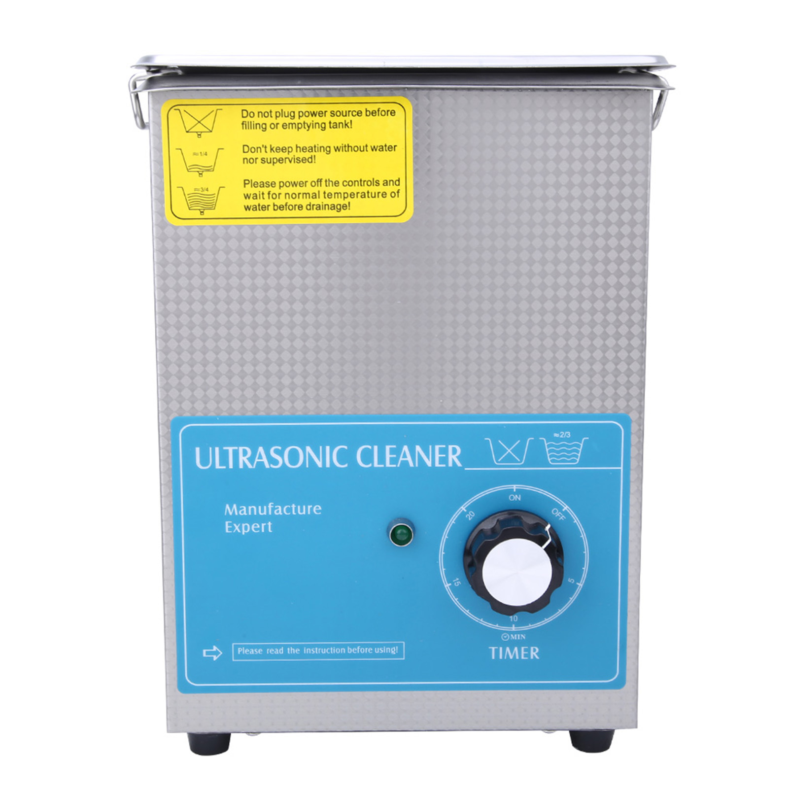 1,3-liter-industrie-ultraschallreiniger Aus Edelstahl Mit Timer Für Schmuck Und Brillen, Pcbeu 200–240 V