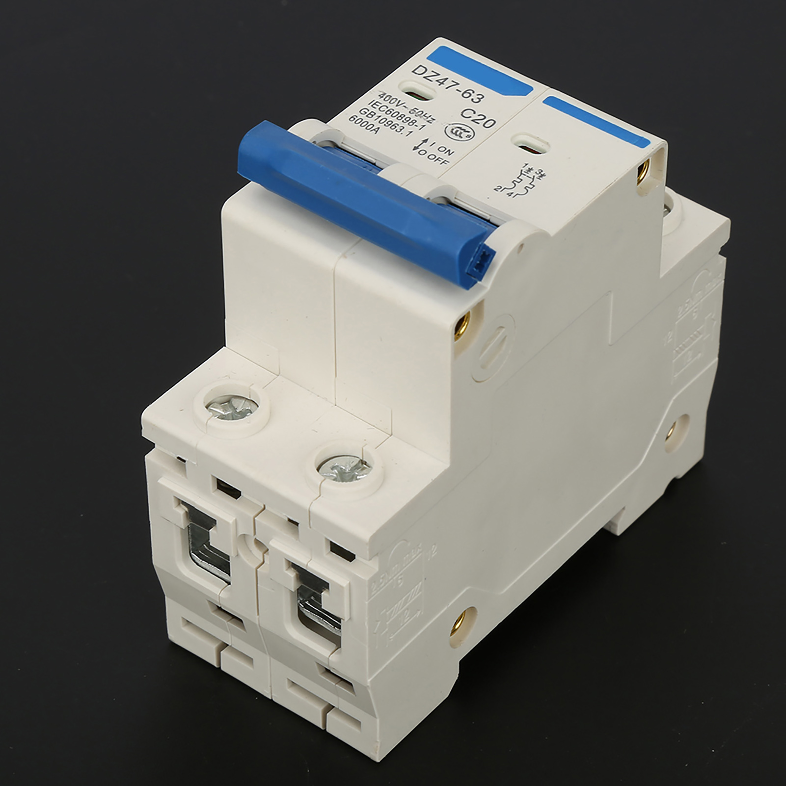 Dz47-63 2-poliger Mini-leistungsschalter, Trennschalter, 400 V Ac (20 A)