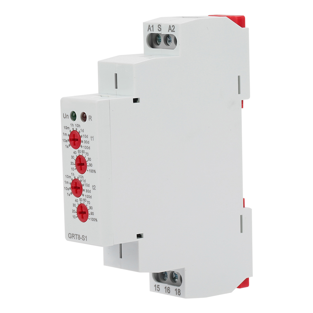 Grt8-s1 Mini-asymmetrischer Zyklustimer Ein/aus Wiederholungszykluszeitrelais Ac/dc12-240v
