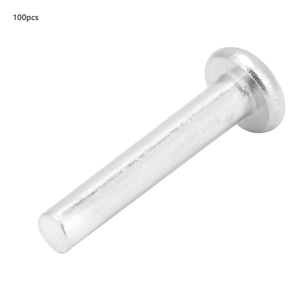 100 Stück M2,512/14/16 Mm Flachkopf-aluminiumnieten, Senknieten (m2,516)