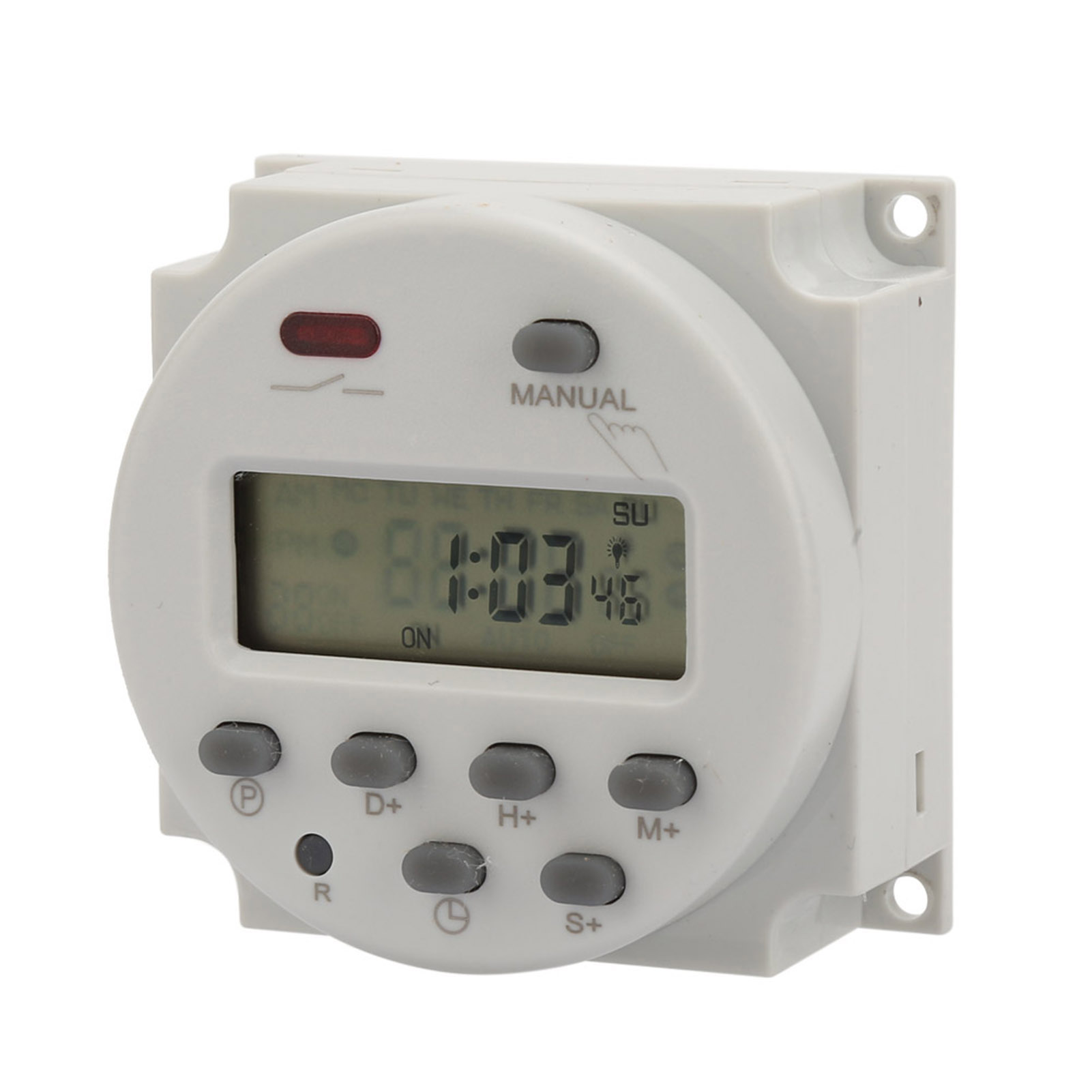 Kleiner, Programmierbarer Digitaler Zeitschalter Mit 7 Tagen Laufzeit, 1 Sek. Bis 168 Stunden, 5 Va (110 V Ac)