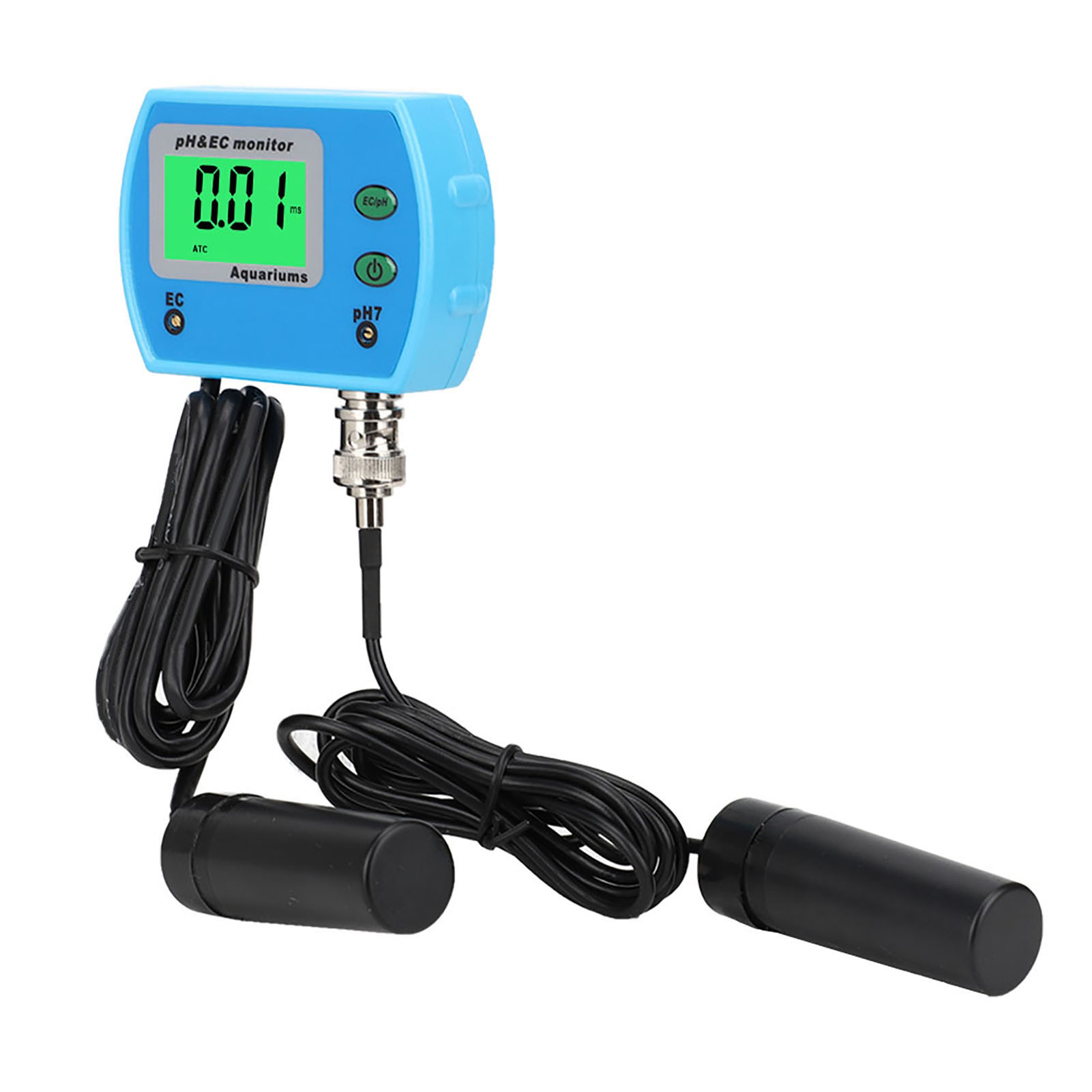 Professionelles 2-in-1-ph-messgerät Und Ec-messgerät, Multifunktionales Wasserqualitätsmessgerät Für Aquarien, 220 V, Eu-stecker