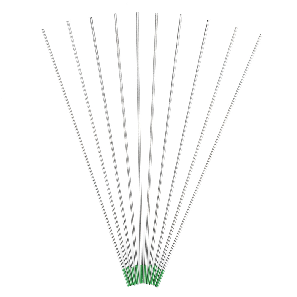 10 Stück Reine Wolframelektroden Wp Grüne Spitze Für Ac-wig-schweißen 1,0 X 150 Mm