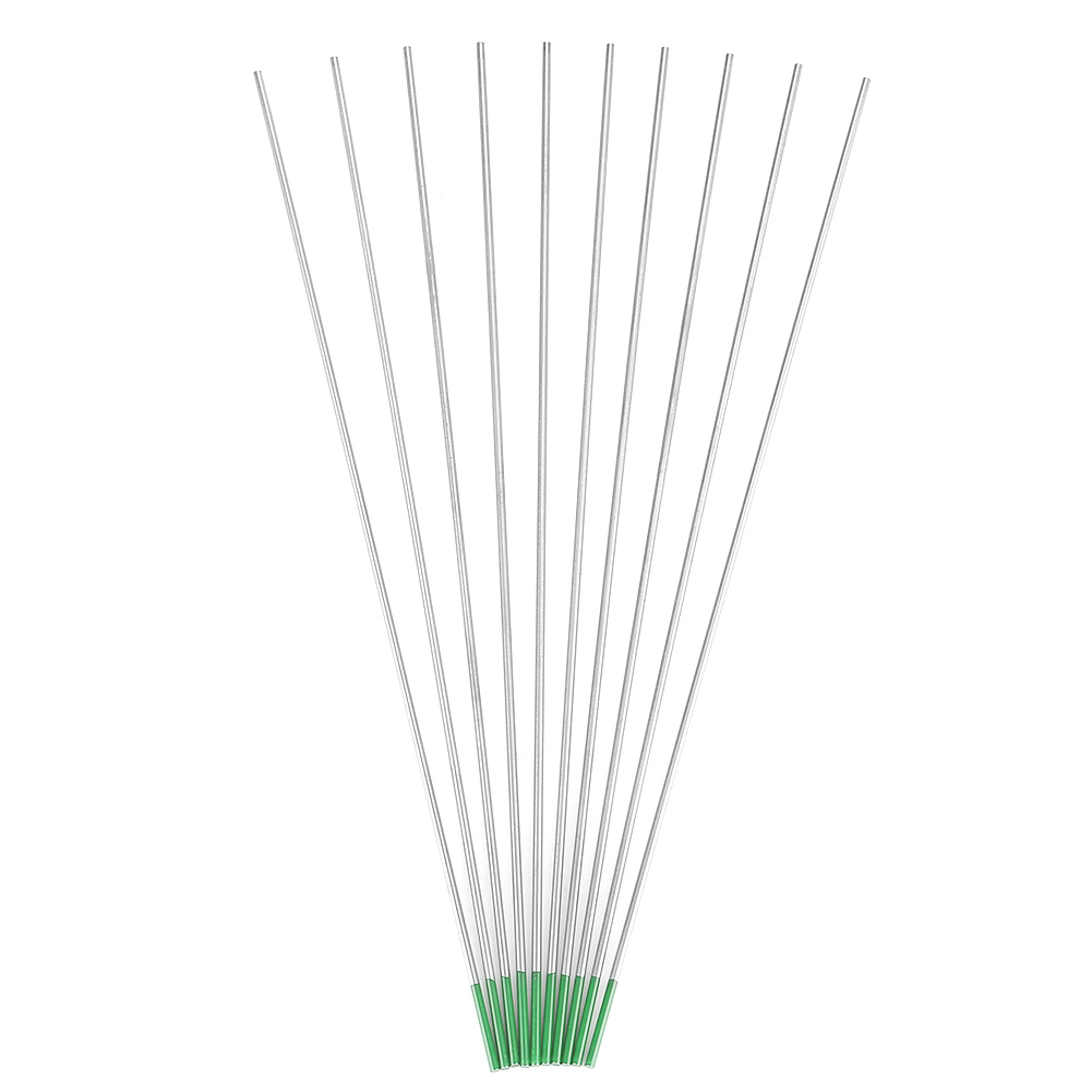 10 Stück Reine Wolframelektroden Wp Grüne Spitze Für Wechselstrom-wig-schweißen 1,6 X 175 Mm