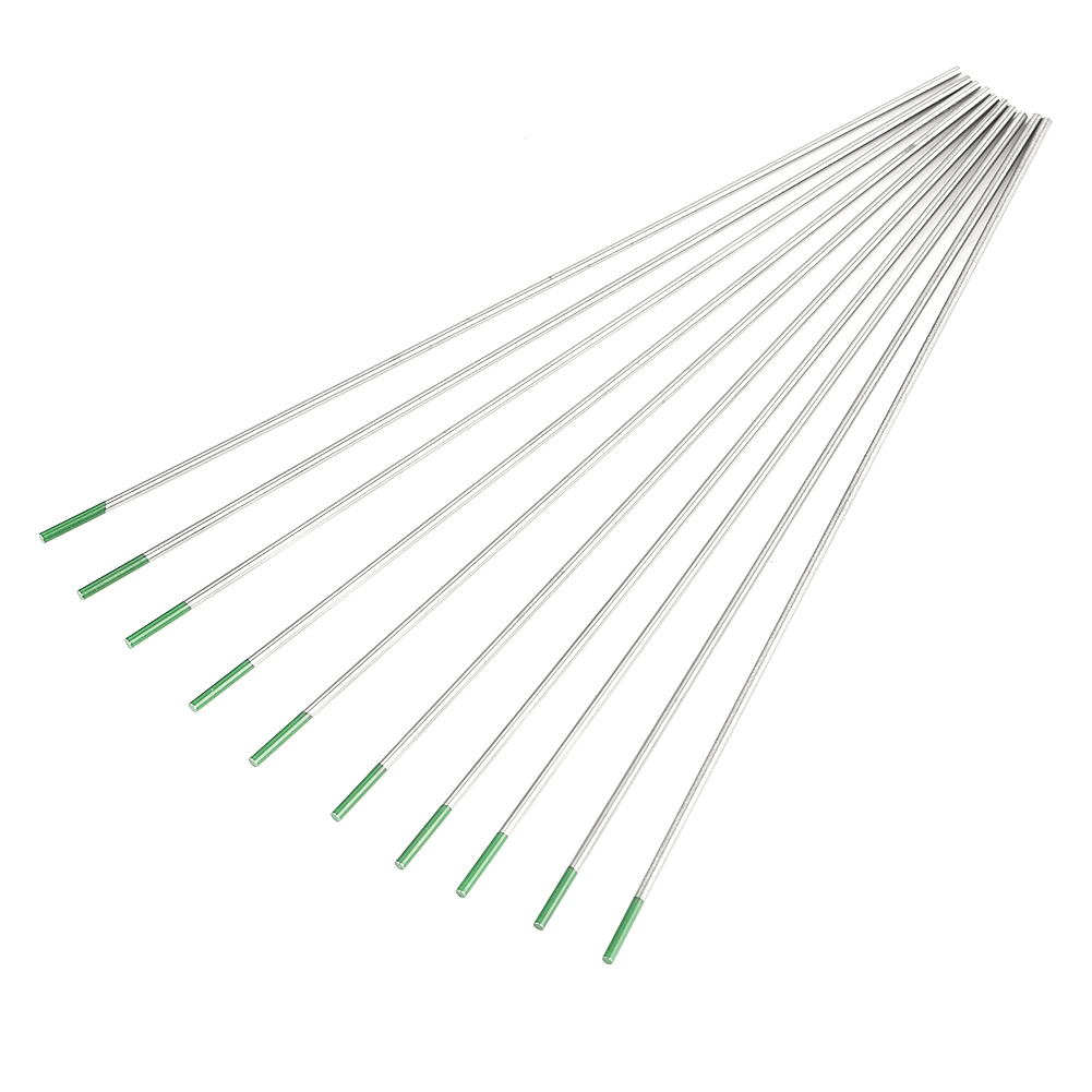 10 Stück Reine Wolframelektroden Wp Grüne Spitze Für Ac-wig-schweißen 2,0 X 150 Mm