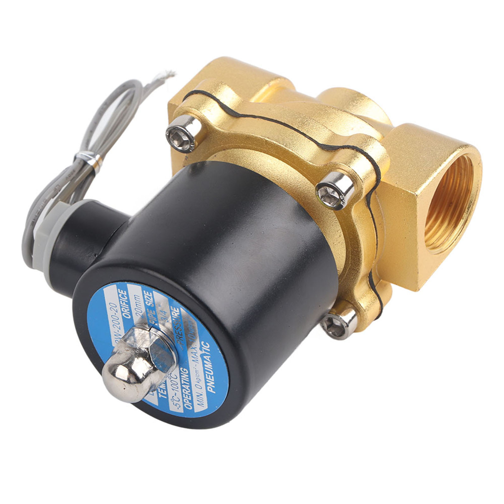Dc24v 3/4" Dn20 Elektromagnetventil, Normalerweise Geschlossen, Für Wasser, Gas Und Öl