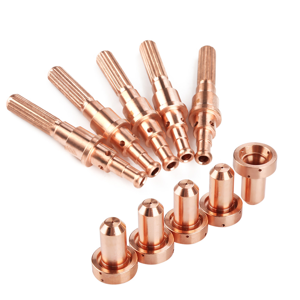 5 Stück 9-8215 Elektrode, 5 Stück 9-8207 Düsenspitzen Für Thermal Dynamics Sl60/100 Plasmabrenner
