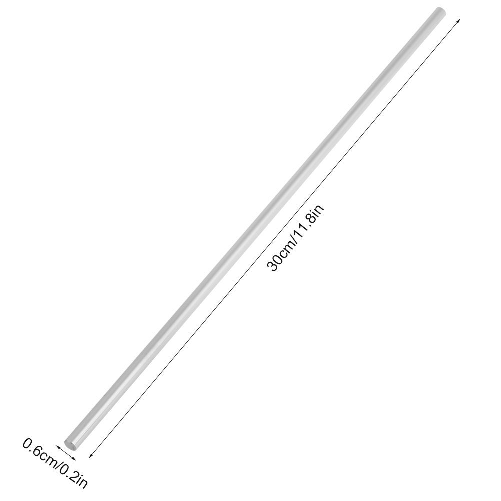 1 Stück Lagerstahl-zylinderschiene, Lineare Welle, Gerader Rundstab, 6 Mm Durchmesser (300 Mm)