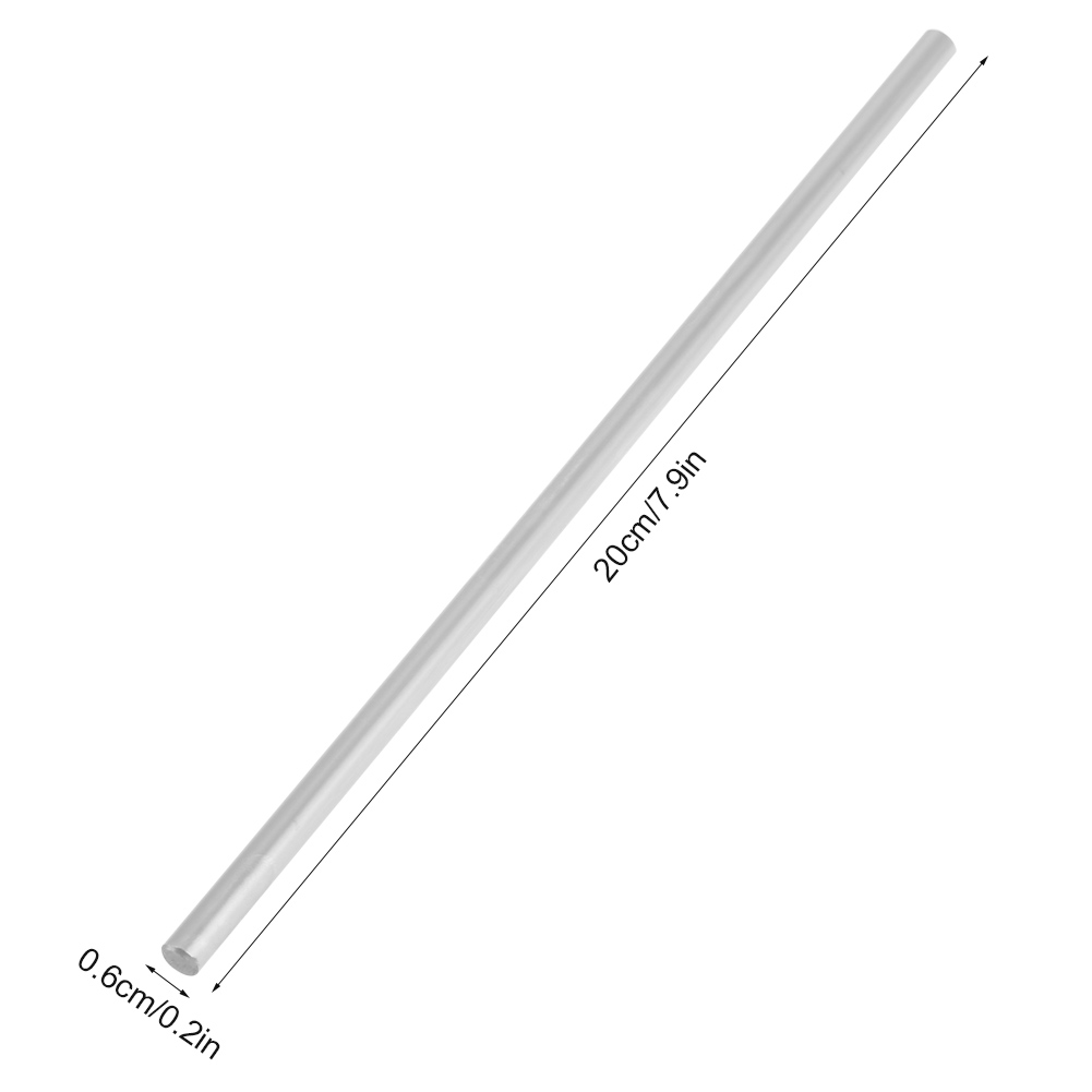 1 Stück Lagerstahl-zylinderschiene, Lineare Welle, Gerader Rundstab, 6 Mm Durchmesser (200 Mm)